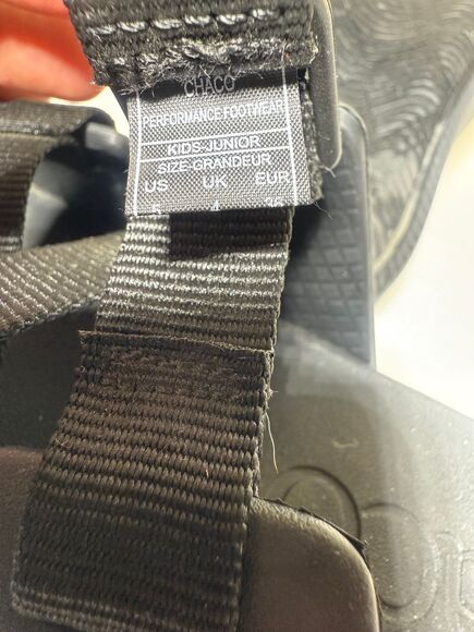 Chaco Chillos Kids Slide Sandals Black Kids Size 5 - Picture 2 of 11